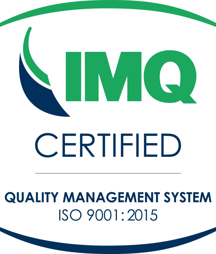 IMQ Certified — ISO 9001:2015 Quality Management System